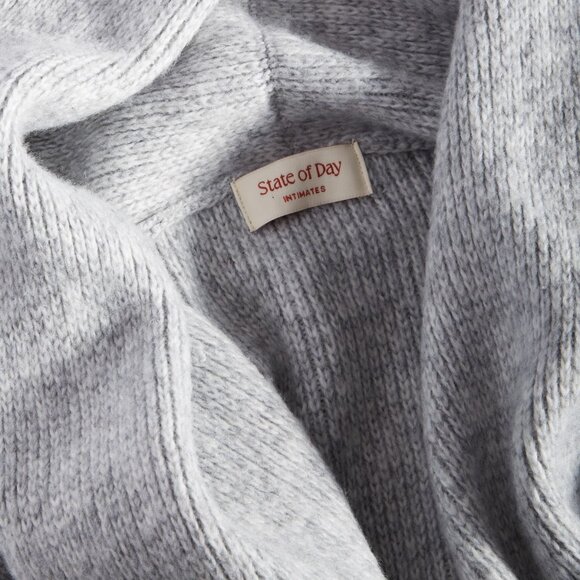 #174 State of Day Women's Knit Long-Sleeve Duster Robe - Picture 3 of 4